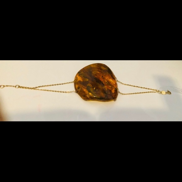18k gold Baltic Amber bracelet - Picture 4 of 7